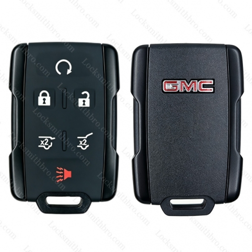6 buttons GMC remote key shell with Logo