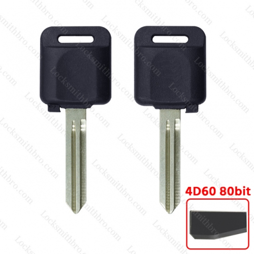 LockSmithbro 4D60 80bit Nissa NO Logo Transponder Key