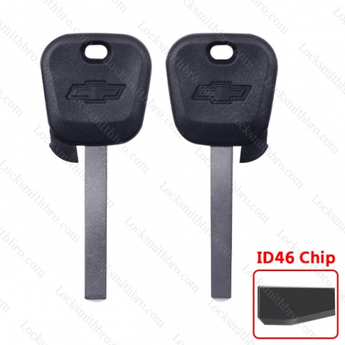 LockSmithbro ID46 Chip Chevrolet Transponder Key with Logo