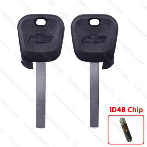 LockSmithbro ID48 Chip Chevrolet Transponder Key with Logo