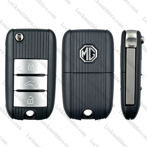 LockSmithbro 3 Button MG Remote Key Shell With Logo
