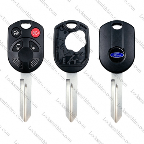 4button Ford Remote key shell with logo
