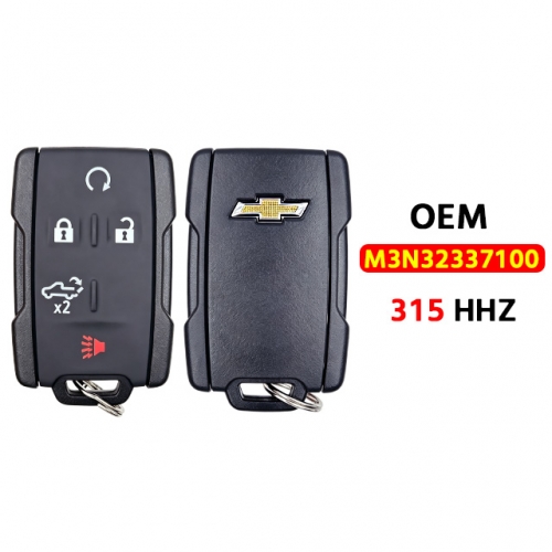 OEM 5-Button Keyless Entry Remote 315Mhz M3N-32337100 for Chevrolet keys