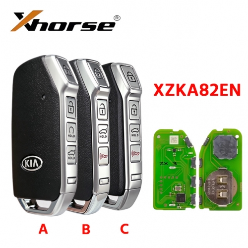 Xhorse XZKA82EN Universal PCB Board for T-Hyundai & for Kia Models VVDI Smart Remote 3/4 Button with Key Shell
