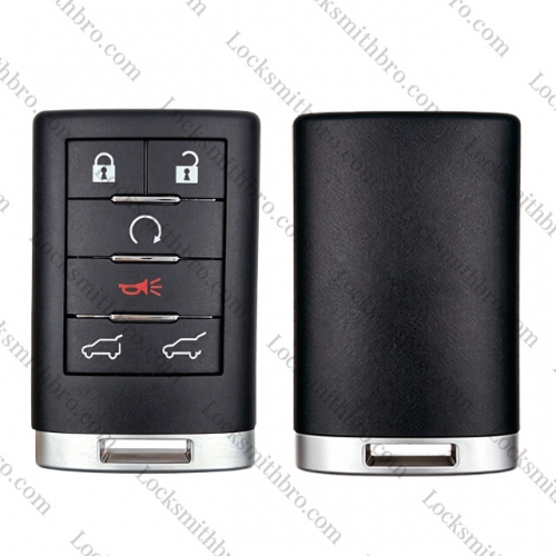 T-Cadillac 6Button smart key shell without logo