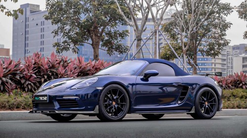 Porsche 718 exterior upgrade Retrofitting Paktechz carbon fiber kit
