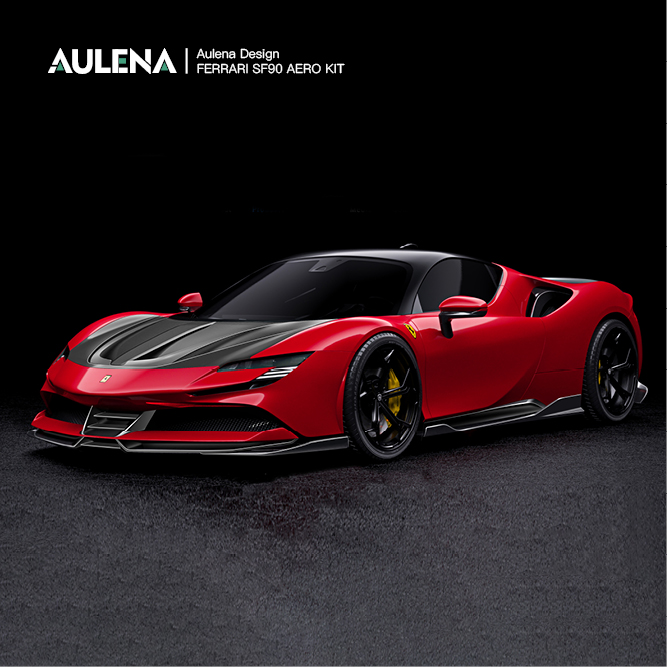Sf90 Kit FERRARI SF90 Aulena Design dry carbon performance body kit,SF90