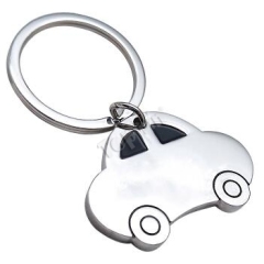 Engraved Metal Car Shape Keychain