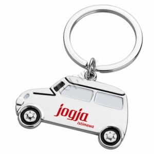 Personalised Car Shape Metal Key Ring Holder