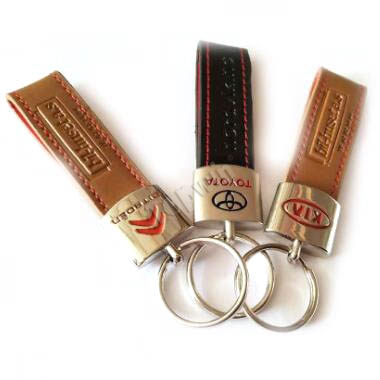 Promotional Honda Metal Leather Key Chains