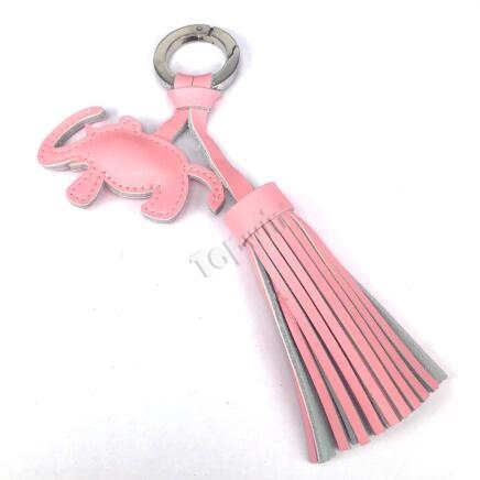 Custom Made Genuine Leather Tassel Handbag Charm