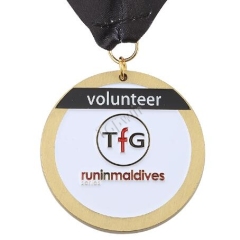 Personalized Gold Medallions for TFG Volunteer