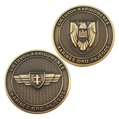 Custom Made 3D Design Antique Bronze Medallions for Military