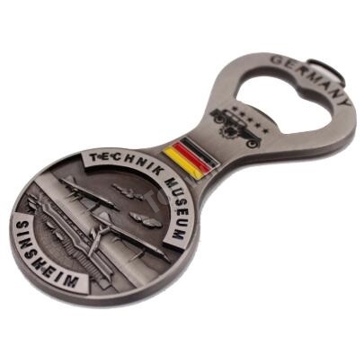 Durable Antique Silver Bottle Opener for Germany Technic Museum