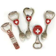 Custom Made Silver Plated Switzerland Bottle Openers