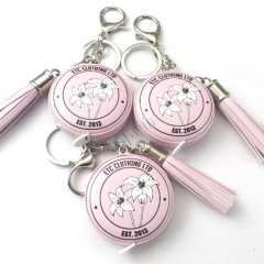 Personalised Logo Printed Sewing Tailor Measuring Tape Key Ring