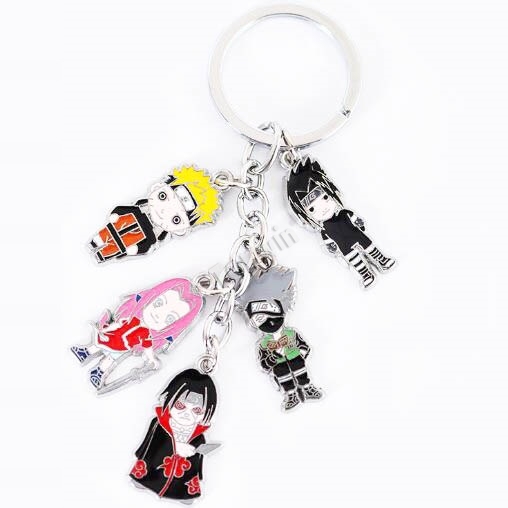 Hot Selling Naruto Animation Soft Enamel Keychains Wholesale