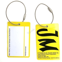 Werbe Budget Weiche PVC Baggag Tags für Farbe Hersteller