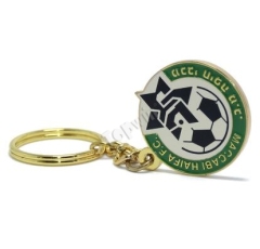 High Quality Gold Plating Football Club Key Rings Wholesale