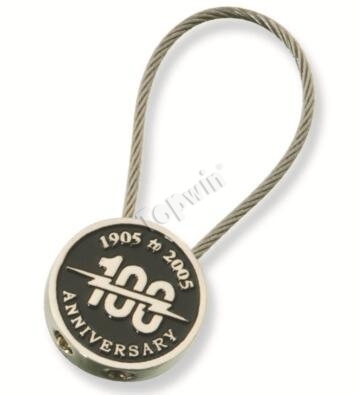 Customized Stainless Steel Loop Cable Wire Key Tags