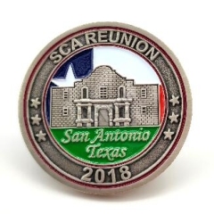 Antique SCA Reunion Soft Enamel Challenge Coins