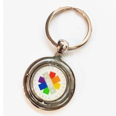 Cheap Promotional Printed Metal Key Chains