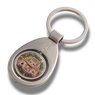 Cheap Promotional Printed Metal Key Chains