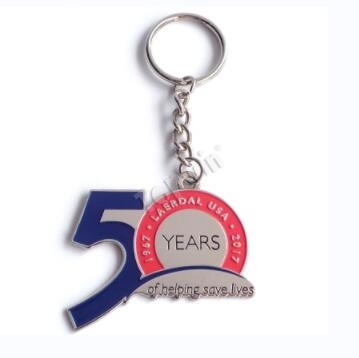 Cheap Promotional Printed Metal Key Chains