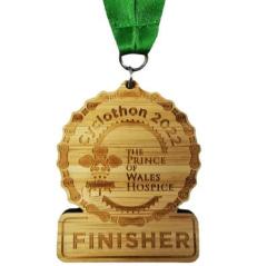 Bespoke Wooden Cyclothon Finisher Medallions