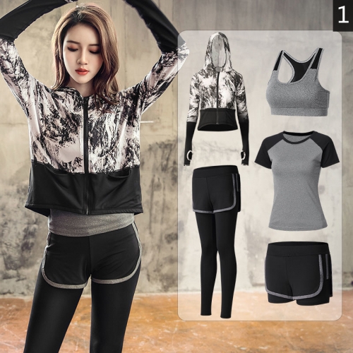Sports suit female yoga clothing gym loose large size summer thin style running web celebrity leisure beginners