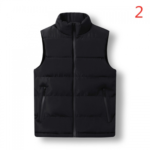 Men's cotton vest winter wear short camouflage sleeveless down cotton jacket trend Korean version of the student base vest