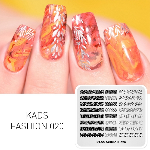 FASHION 020 Nail Stamping Plate Plant