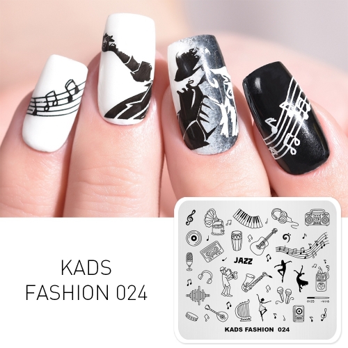 FASHION 024 Nail Stamping Plate Musical Instrument