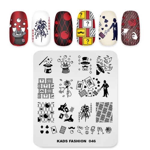 FASHION 046 Nail Stamping Plate Magic