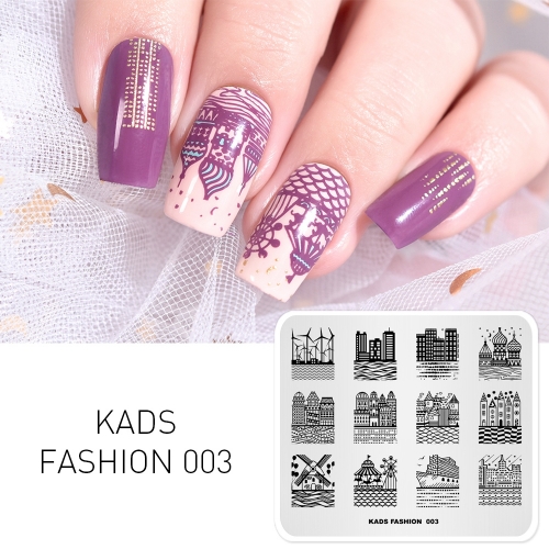 FASHION 003 Nail Stamping Plate Architecture