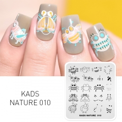 NATURE 010 Nail Stamping Plate Nature Insect