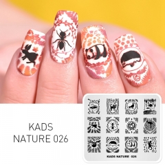 NATURE 026 ネイルスタンププレート 動物 パンダ フラミンゴ 牛