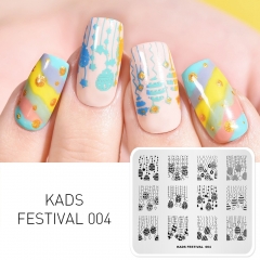 FESTIVAL 004 Nail Stamping Plate Festival Easter & Egg