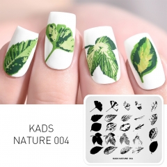 NATURE 004 Nail Stamping Plate Nature Leaf