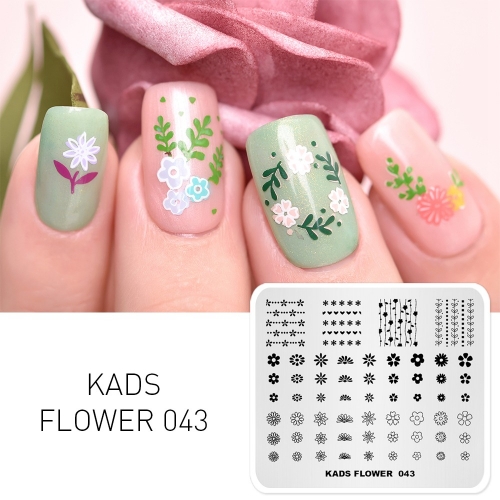 FLOWER 043 Nail Stamping Plate Small Decoration Flowers
