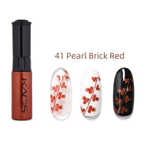 Nail Stamp Polish 10ml Pearl Brick Red
