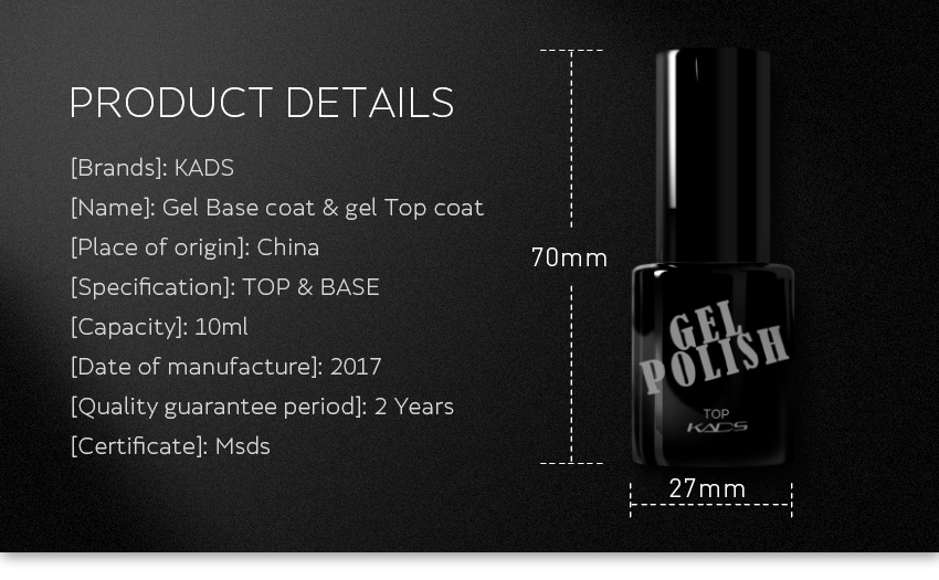 Base Coat Gel Nail Polish ,Gel Top & Base Sale KADS