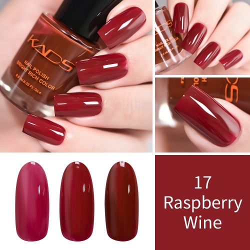 Raspberry Wine Jelly Nail Polish 9.5ml Wine Red