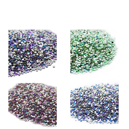 Round Nail Rhinestone 500Pcs/Pack Single Color 200011