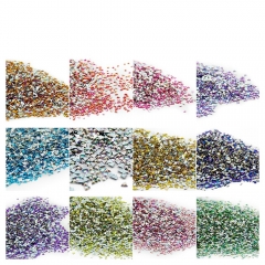 Triangle Nail Rhinestone 500Pcs/Pack Single Color