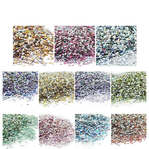 Comma Shaped Nail Rhinestone 500Pcs/Pack Single Color 200006