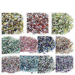 Leaf Shaped Nail Rhinestone 500Pcs/Pack Single Color 200015