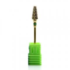 Gold Umbrella Shape Alloy Nail Drill Bit 300076