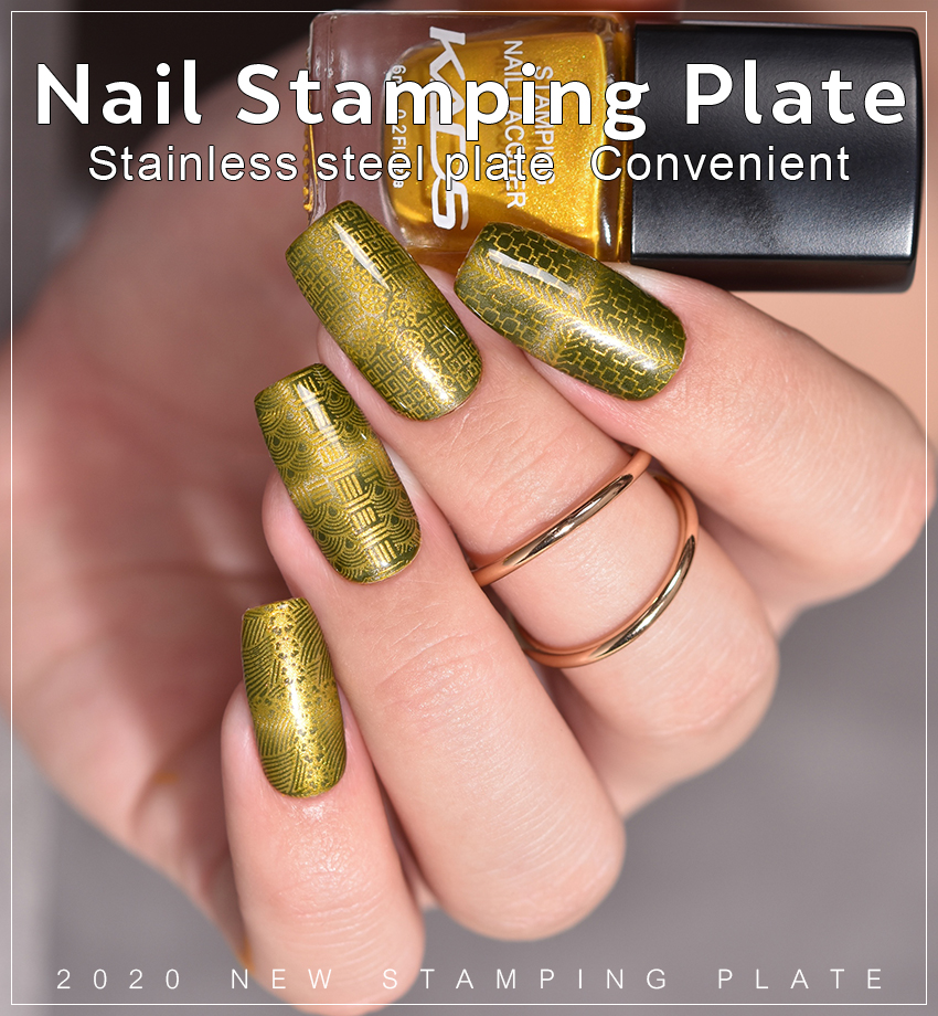 Fashion templates stencil nail stamping plates metal nail stamping plates