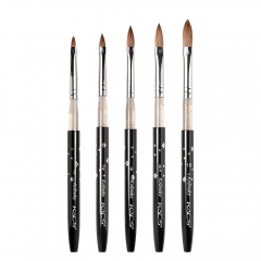 Kolinsky Sable Nail Art Brush Set Black 430012